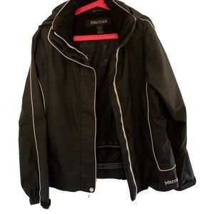 Large Black Marmot Snowboard Jacket